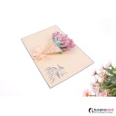 Blumenstrauß - Kartenfarbe Grau - 15 x 20 cm