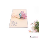 Blumenstrauß - Kartenfarbe Grau - 15 x 20 cm