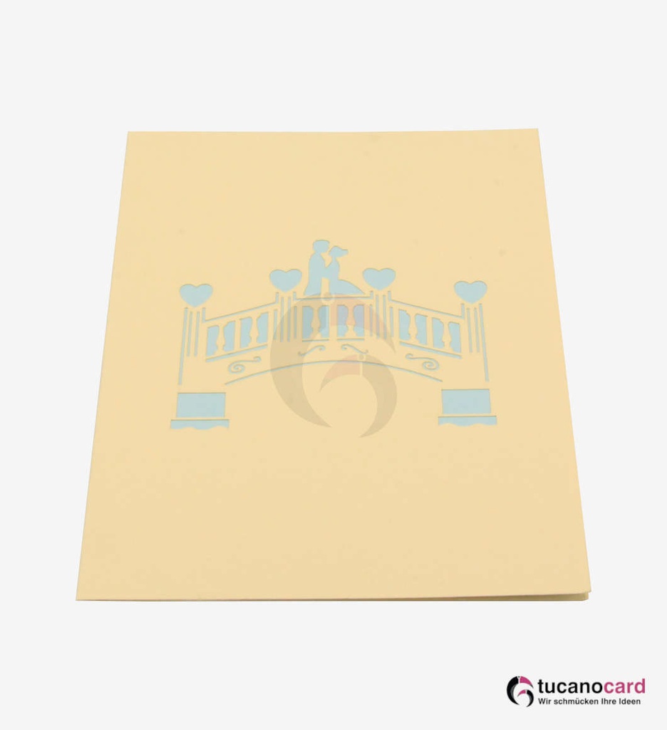 Liebesbrücke - Beige - 15 x 20 cm